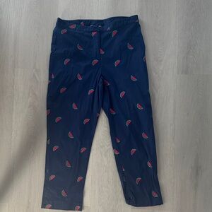 Lilly Pulitzer Navy Watermelon Print Pants